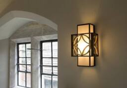 Netlighting Remy 1 Light Indoor Wall Light Gold Bronze in Brown - thumbnail 2