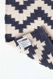 Homescapes Casablanca Handwoven Cotton Kilim Hall Runner, 66 x 200 cm in Dark Blue - Size: 66 cm x 200 cm - thumbnail 5