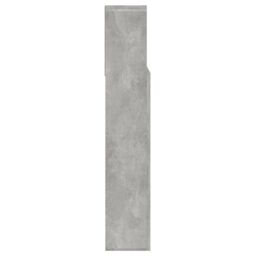 Berkfield Home Headboard Cabinet Concrete Grey 140x19x103.5 cm - thumbnail 6