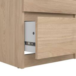 Wyld Haus Budapest slim chest of drawers natural oak effect 5 drawers - thumbnail 7