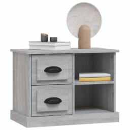 Berkfield Home Elegant Bedside Cabinet Grey Sonoma 60x35.5x45 cm - thumbnail 4