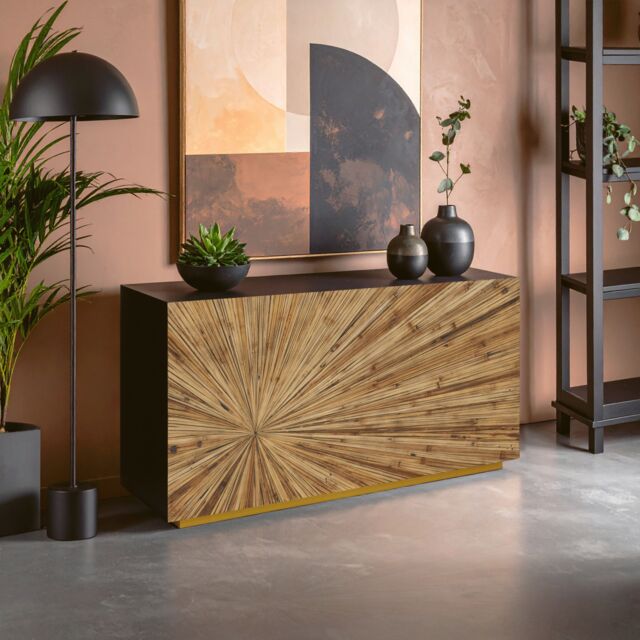 Orsina Gabelle Console Table in Brown - image 1