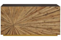 Orsina Gabelle Console Table in Brown - thumbnail 6