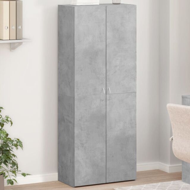 Berkfield Home File Cabinet Concrete Grey 60x32x153 cm Engineered Wood - Size: 60 x 32 x 153 cm - image 1