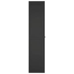 Berkfield Home Outdoor Storage Cabinet Black 65x37x165 cm PP - Size: 65 x 37 x 165 cm - thumbnail 5