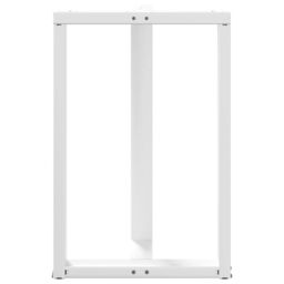 Berkfield Home Bar Table Legs T-Shaped¬†2 pcs White 60x35x(90-91) cm Steel - thumbnail 6
