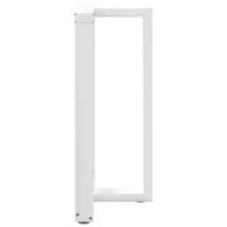 Berkfield Home Bar Table Legs T-Shaped¬†2 pcs White 60x35x(90-91) cm Steel - thumbnail 5