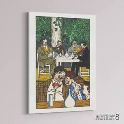 "Artery8 Musicians At The Heuriger Music Moriz Jung Canvas Wall Art Print - Size: W12"" x H16""" - thumbnail 2