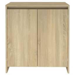 Berkfield Home Sideboard Sonoma Oak 70x41x75 cm Engineered Wood in Beige - Size: 70 x 41 x 75 cm - thumbnail 6