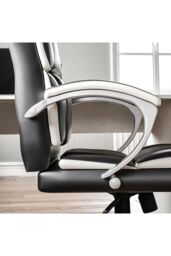 Home Discount Vida Designs Henderson Adjustable Chair UKFR Fabric Armrest Ergonomic in Black - thumbnail 4