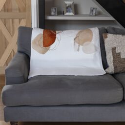 Benjamin Tate Design ivory, beige watercolor Illustration & gold elements Designer Blanket in Natural - Size: 120 cm x 150 cm - thumbnail 2