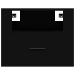 Berkfield Home Wall-mounted Bedside Cabinet Black 50x36x40 cm - Size: 50 x 36 x 40 cm - thumbnail 5
