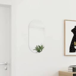 Berkfield Home Mirror 60x30 cm Glass in White - thumbnail 2