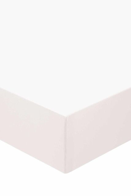 Murmur ' 1000TC' Plain Dye Fitted Sheet in White - Size: Super King Fitted - image 1
