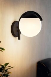 Eglo Prata Vecchia Metal & Plastic IP44 Outdoor Wall Light in Black - thumbnail 2