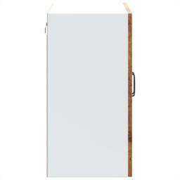 Berkfield Home Kitchen Wall Cabinet with Glass Door Kalmar Old Wood Engineered Wood in Brown - thumbnail 8