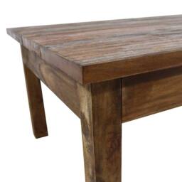 Berkfield Home Table Coffee Table Solid Reclaimed Wood 98x73x45 cm in Brown - Size: 98 x 73 x 45 cm - thumbnail 4