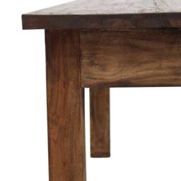 Berkfield Home Table Coffee Table Solid Reclaimed Wood 98x73x45 cm in Brown - Size: 98 x 73 x 45 cm - thumbnail 5