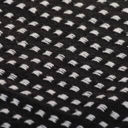 Berkfield Home Throw Cotton Squares 160x210 cm Black - thumbnail 6