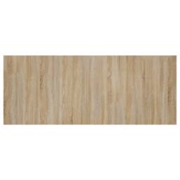 Berkfield Home Stylish Bed Headboard Sonoma Oak 200x1.5x80 cm Engineered Wood in Brown - thumbnail 6