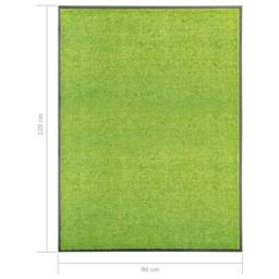 Berkfield Home Pliable Doormat Washable Green 90x120 cm - thumbnail 6