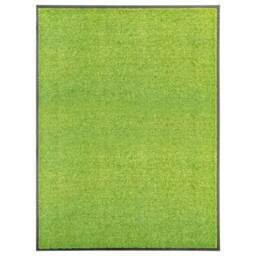Berkfield Home Pliable Doormat Washable Green 90x120 cm - thumbnail 2