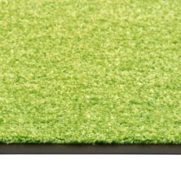 Berkfield Home Pliable Doormat Washable Green 90x120 cm - thumbnail 1
