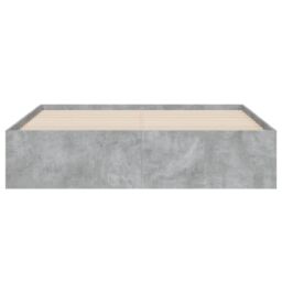 Berkfield Home Bed Frame with Drawers without Mattress Concrete Grey 140x200 cm - thumbnail 6