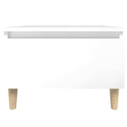 Berkfield Home Side Tables 2 pcs High Gloss White 50x46x35 cm Engineered Wood - Size: 50 x 46 x 35 cm - thumbnail 8