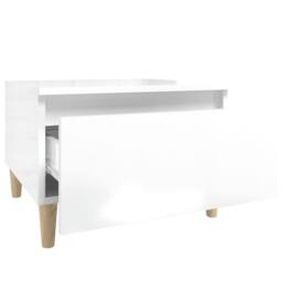 Berkfield Home Side Tables 2 pcs High Gloss White 50x46x35 cm Engineered Wood - Size: 50 x 46 x 35 cm - thumbnail 9