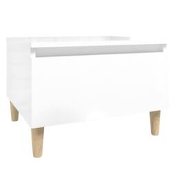 Berkfield Home Side Tables 2 pcs High Gloss White 50x46x35 cm Engineered Wood - Size: 50 x 46 x 35 cm - thumbnail 7