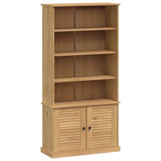 Berkfield Home Bookcase VIGO 85x35x170 cm Solid Wood Pine in Brown - Size: 85 x 35 x 170 cm - image 1