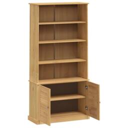 Berkfield Home Bookcase VIGO 85x35x170 cm Solid Wood Pine in Brown - Size: 85 x 35 x 170 cm - thumbnail 5