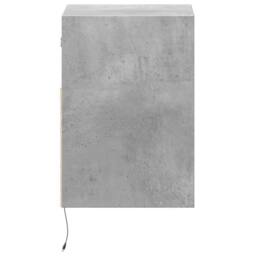 Berkfield Home TV Wall Cabinets with LED Lights 2 pcs Concrete Grey 41x31x45 cm - Size: 41 x 31 x 45 cm - thumbnail 7
