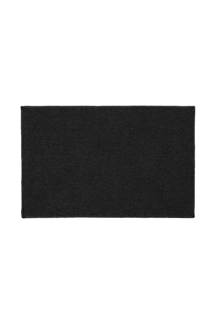 JVL Eden Machine Washable Latex Backed Doormat, 50x80cm, Black - Size: 50 cm x 80 cm - image 1