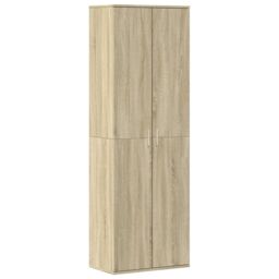 Berkfield Home Highboard Sonoma Oak 60x35x180 cm Engineered Wood in Brown - Size: 60 x 35 x 180 cm - thumbnail 2