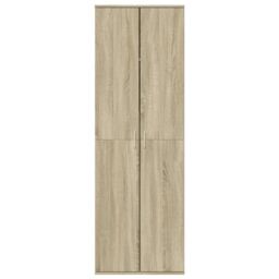 Berkfield Home Highboard Sonoma Oak 60x35x180 cm Engineered Wood in Brown - Size: 60 x 35 x 180 cm - thumbnail 3