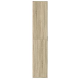 Berkfield Home Highboard Sonoma Oak 60x35x180 cm Engineered Wood in Brown - Size: 60 x 35 x 180 cm - thumbnail 4
