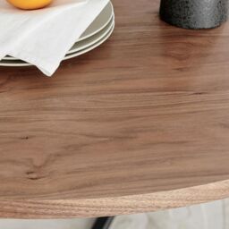 FurnitureboxUK Adley Brown Wood Storage Dining Table & 4 Halleyy Chairs in Cream - thumbnail 2