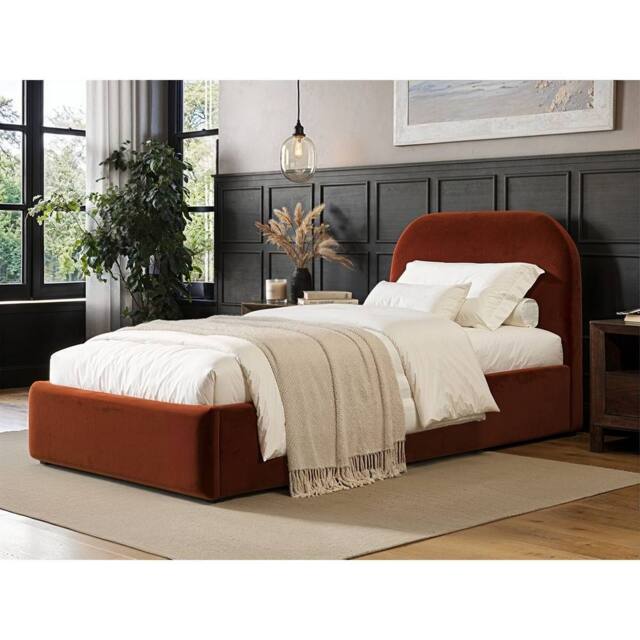 Flair Alba Single Ottoman Bed in Orange - image 1