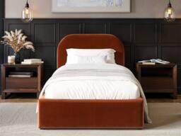 Flair Alba Single Ottoman Bed in Orange - thumbnail 2