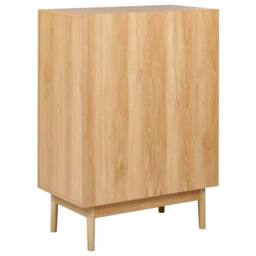 Wyld and Coco 2-Door Rattan Front Sideboard - Pine Accents W73 x D41 x H102cm in Brown - thumbnail 6