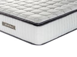 Arthur Sleep Spare Arthur 800 Pocket Spring Memory Foam Mattress in White - Size: Super King - thumbnail 1