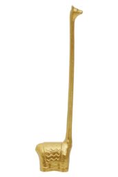 Orsina Fauna Llama Toilet Roll Holder, Cast Iron in Gold - thumbnail 1