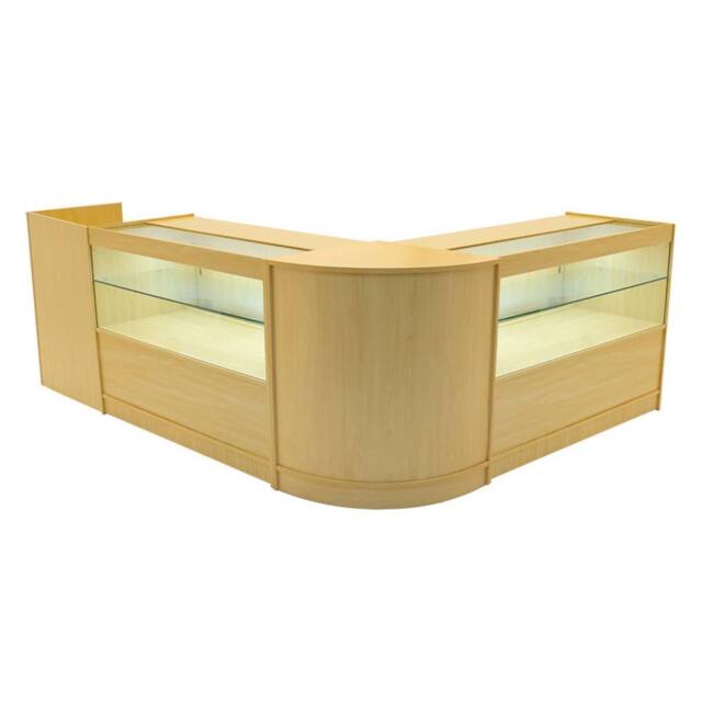 Monstershop Phoenix LED Shop Counter Set CM60, TB60 & 2 x C1200 - Maple in Beige - image 1