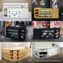 Monstershop Phoenix LED Shop Counter Set CM60, TB60 & 2 x C1200 - Maple in Beige - thumbnail 4