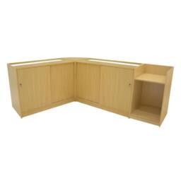 Monstershop Phoenix LED Shop Counter Set CM60, TB60 & 2 x C1200 - Maple in Beige - thumbnail 2