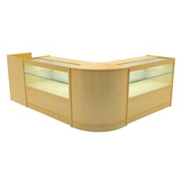 Monstershop Phoenix LED Shop Counter Set CM60, TB60 & 2 x C1200 - Maple in Beige - thumbnail 1