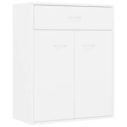 Berkfield Home Sideboard White 60x30x75 cm Engineered Wood - Size: 60 x 30 x 75 cm - thumbnail 3