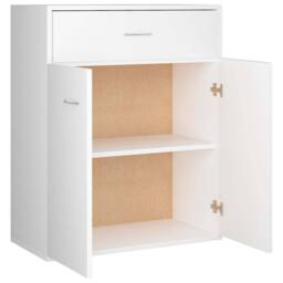 Berkfield Home Sideboard White 60x30x75 cm Engineered Wood - Size: 60 x 30 x 75 cm - thumbnail 6